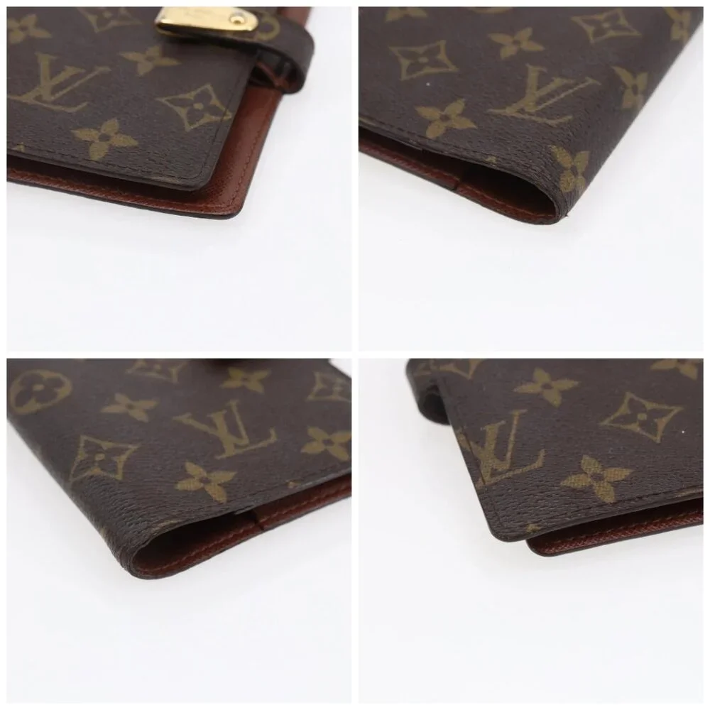 LOUIS VUITTON Monogram Agenda Partonaire PM Day Planner Cover R21029 Auth 145535